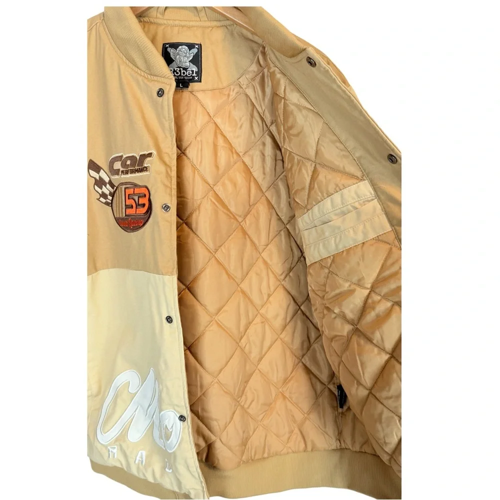 R3Bel Jacket Racing Speed Race Beige Mens - Picture 5 of 13